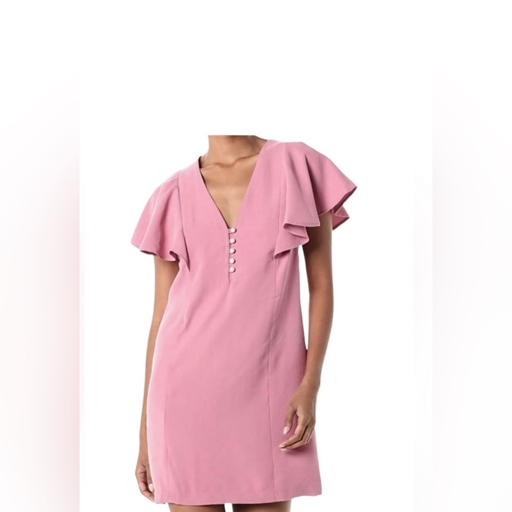 New BCBGeneration Mauve Pink Flutter Sleeve Shift Dress